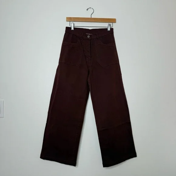 Loup Simone Wide Leg Cropped Pants size small - Picture 4 of 10